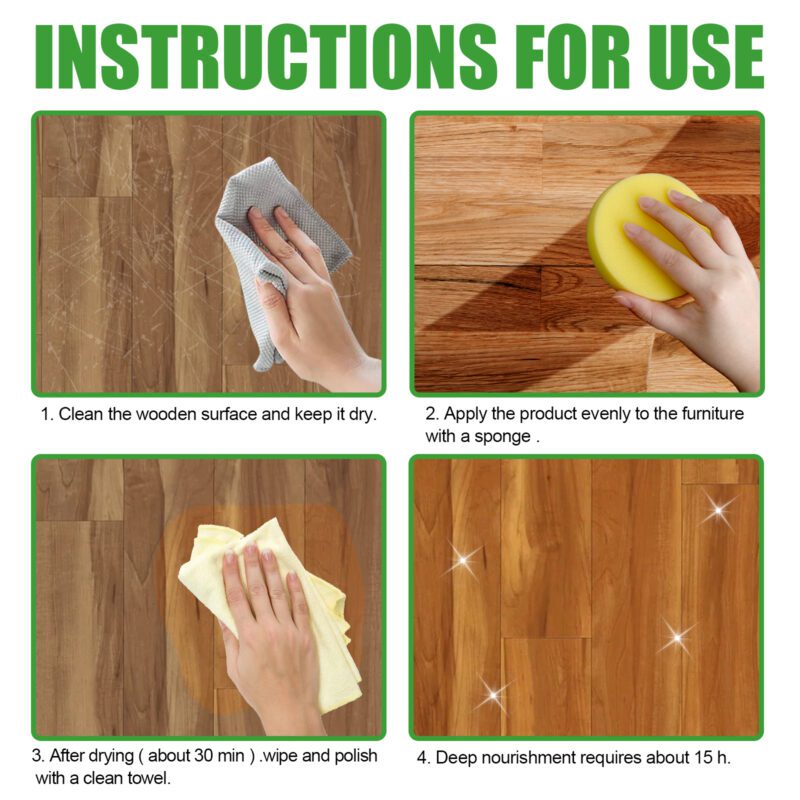 Jaysuing Wood Scratch Repair Beeswax - Multi-Purpose Furniture & Floor Polish, Surface-Safe - Image 6