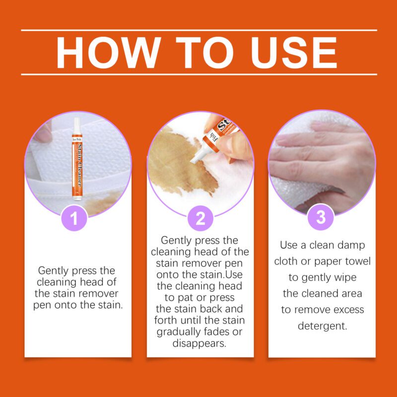 Jue-Fish Disposable Laundry Stain Remover Pen | Portable, Safe Fabric Stain Remover - Image 6