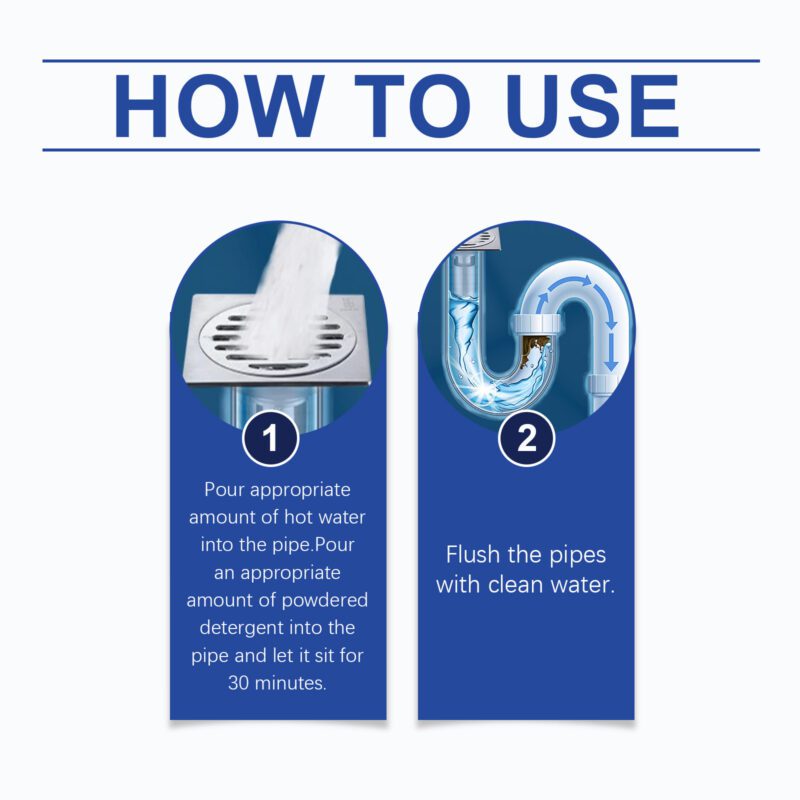 Jue-Fish Drain Cleaner: Powerful, Safe Kitchen & Bathroom Pipe Unclogger - Image 6