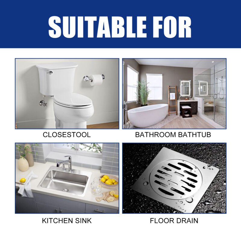 Jue-Fish Drain Cleaner: Toilet Kitchen Safe Multi-Purpose Anti-Clog Unclogger - Image 4