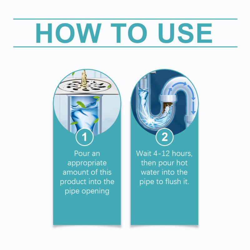 Jue-Fish Drain Unclog Gel: Multi-Purpose Kitchen/Bathroom Drain Cleaner, Deodorizing & Safe - Image 6