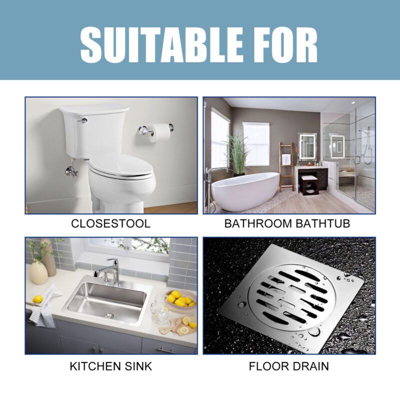 Jue Fish Drain Unclogger: Multi-Purpose Household Pipe Cleaner, Safe for Kitchen/Toilet - Image 2