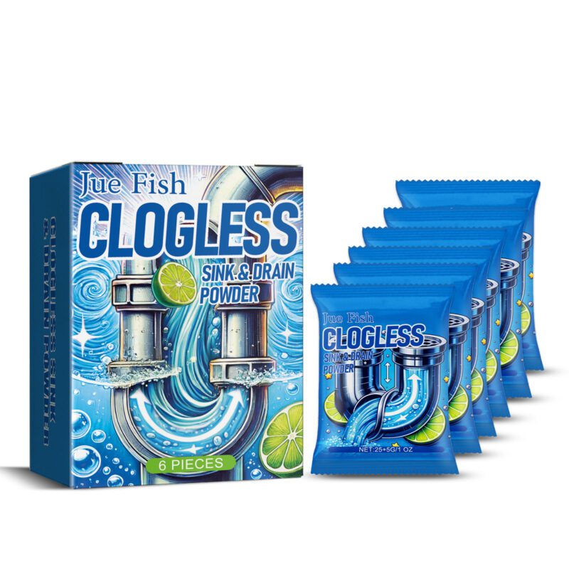 Jue Fish Drain Unclogging Agent: Safe Multi-Purpose Grease Dissolver for Household Drains