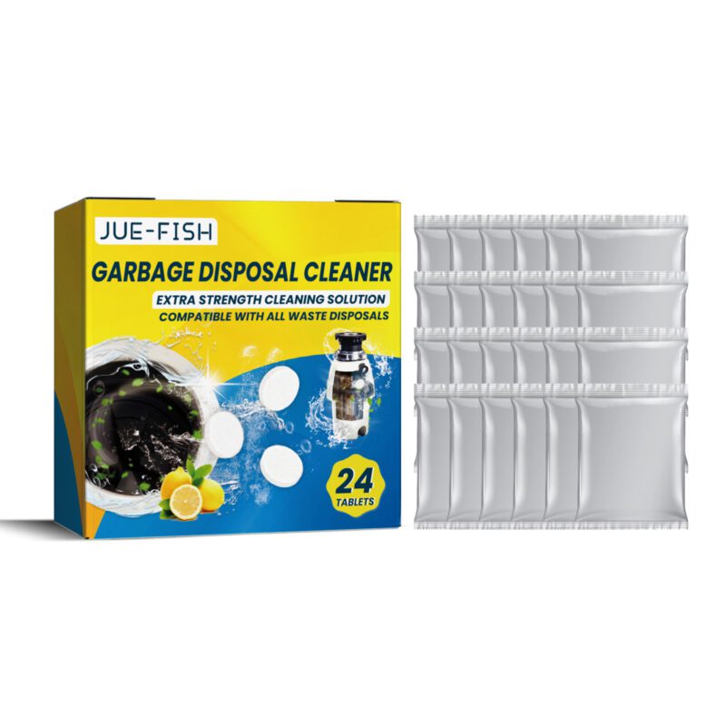 Jue-Fish Effervescent Sink Cleaner Tablets - Multi-Purpose, Long-Lasting Kitchen Drain & Grease Removal - Image 2