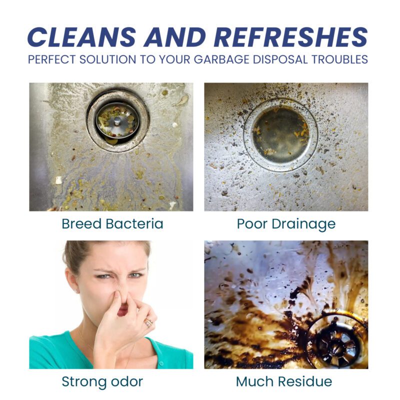 Jue-Fish Effervescent Sink Cleaner Tablets - Multi-Purpose, Long-Lasting Kitchen Drain & Grease Removal - Image 3