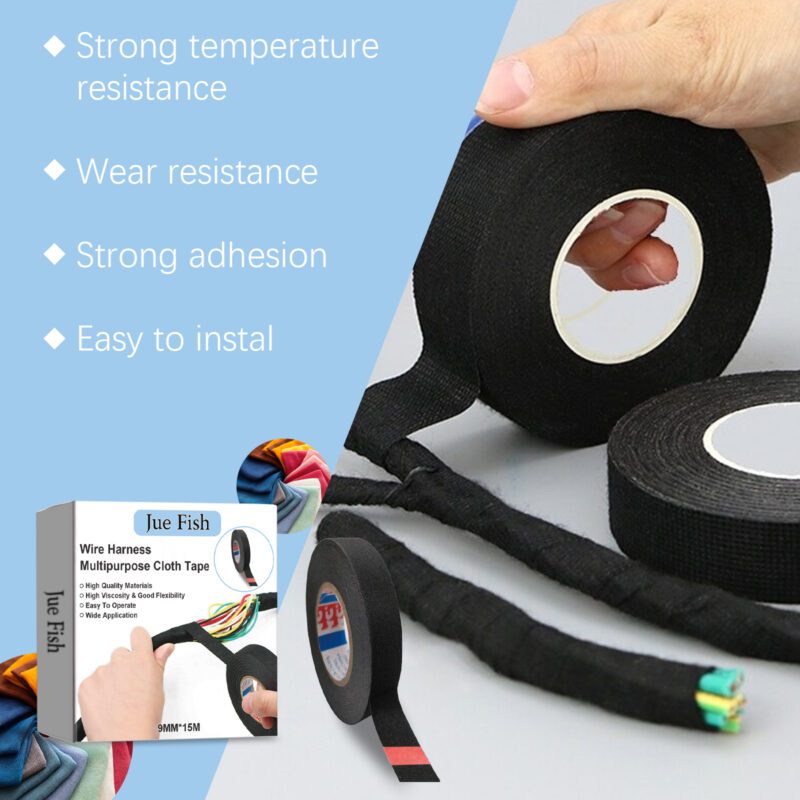 Jue-Fish Flame Retardant Wire Harness Tape: Household Cable Organizer, Long-Lasting Adhesion - Image 4