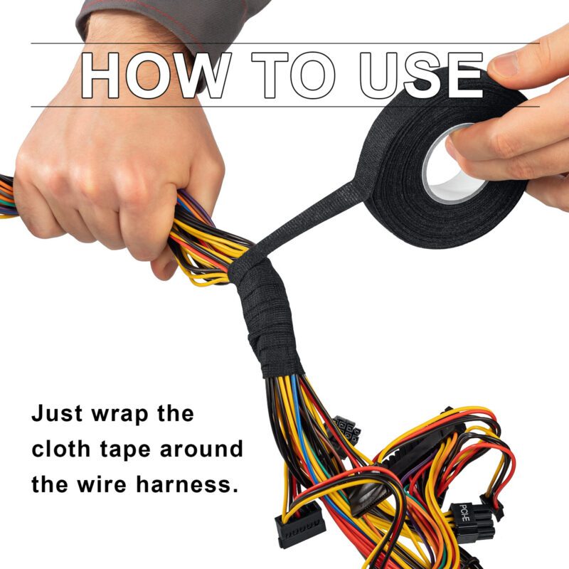 Jue-Fish Flame Retardant Wire Harness Tape: Household Cable Organizer, Long-Lasting Adhesion - Image 6