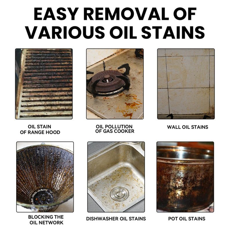 Jue-Fish Heavy Oil Foam Cleaner: Multi-Purpose Kitchen & Household Surface Safe Cleaner - Image 4