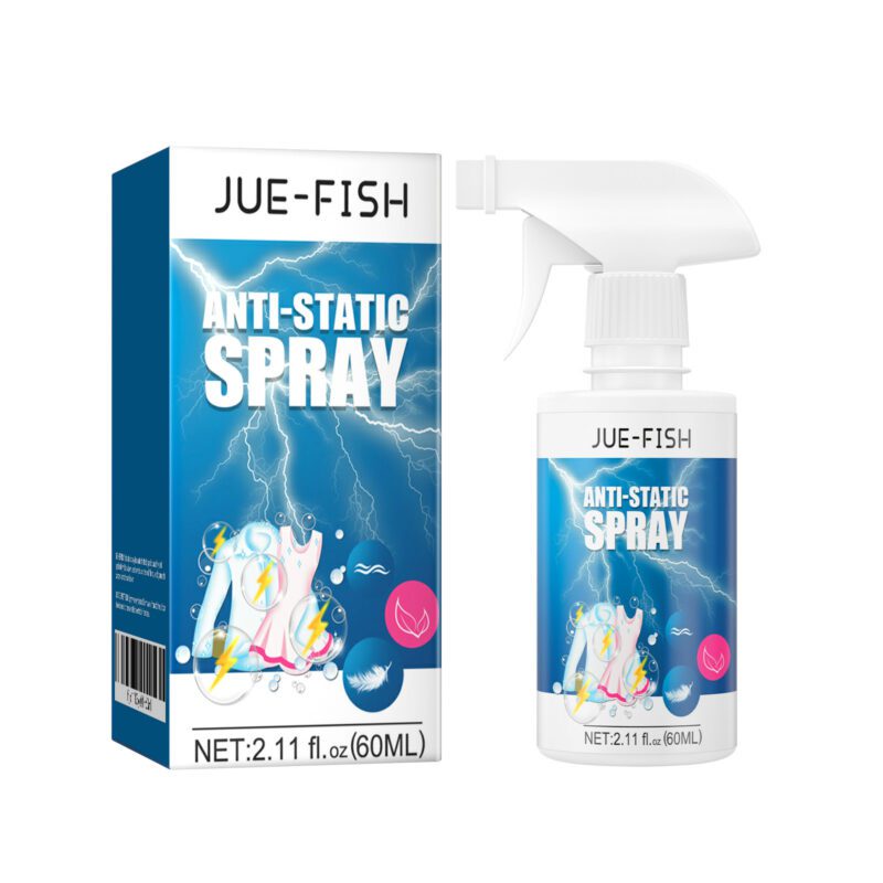 Jue-Fish Household Antistatic Spray: Long-Lasting, Fabric-Safe Static Remover