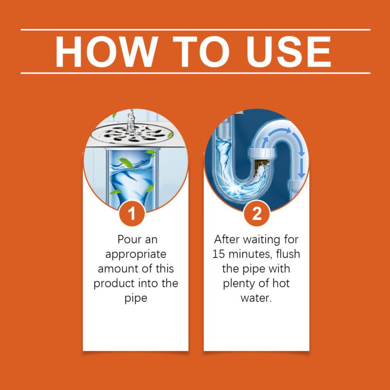 Jue-Fish Household Drain Unblocker | Quick Kitchen Toilet Pipe Cleaner, Multi-Purpose - Image 6