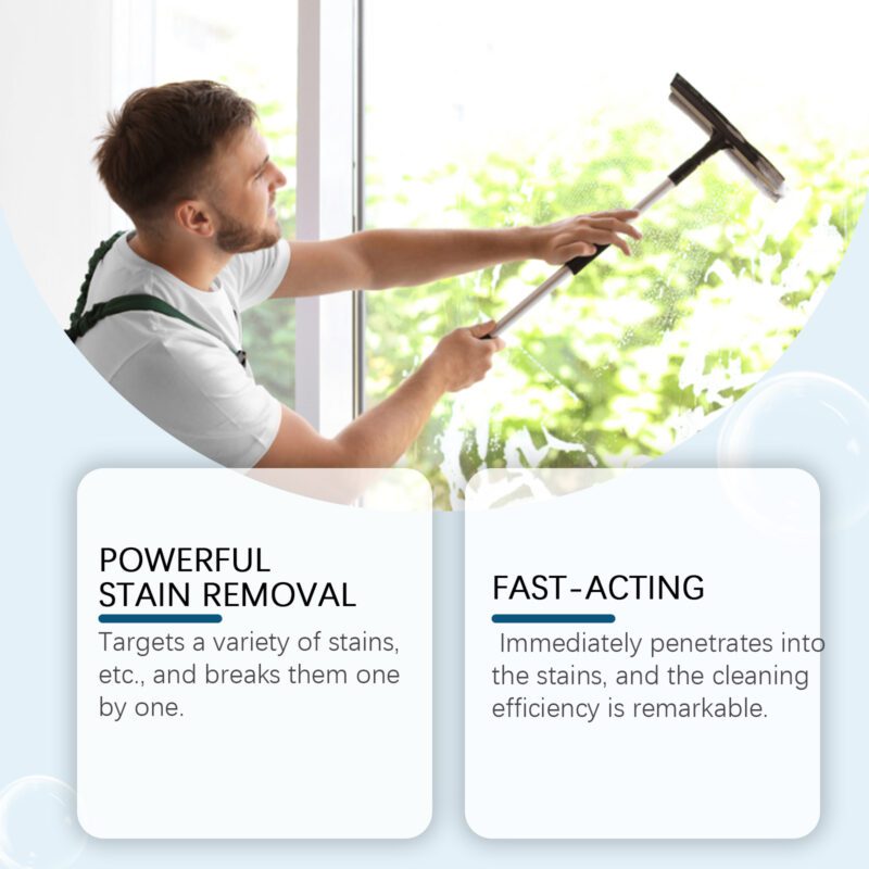 Jue-Fish Household Glass Cleaner: Multi-Purpose Mirror/Window Stain/Oil Remover Spray - Image 3