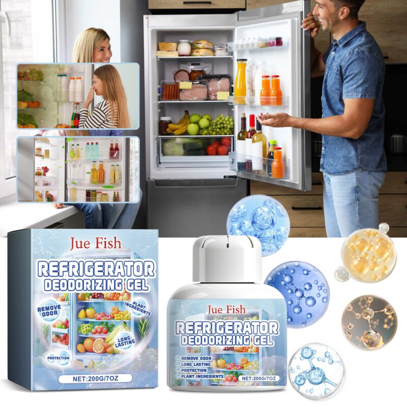 Jue Fish Household Refrigerator Deodorizer Gel: Safe, Long-Lasting Odor Eliminator - Image 2