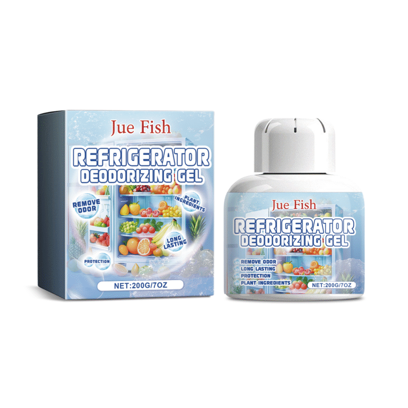 Jue Fish Household Refrigerator Deodorizer Gel: Safe, Long-Lasting Odor Eliminator