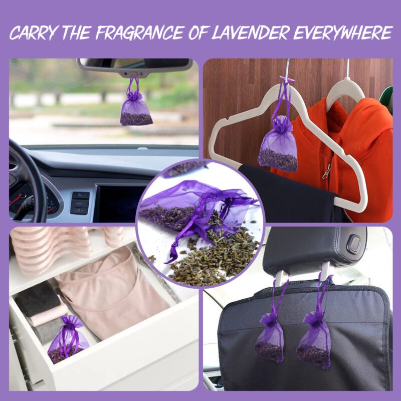 Jue-Fish Lavender Sachet: Multi-Purpose Household Deodorizer for Closets, Shoes & Toilets - Image 3