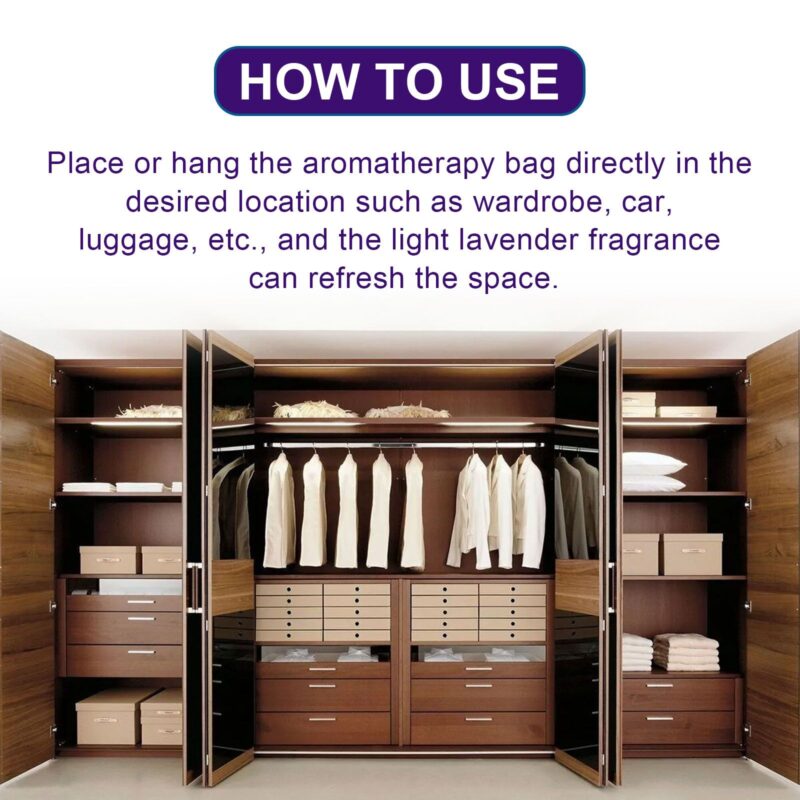Jue-Fish Lavender Sachet: Multi-Purpose Household Deodorizer for Closets, Shoes & Toilets - Image 5
