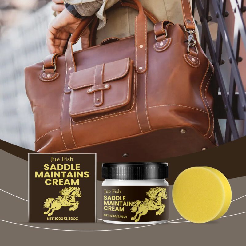 Jue-Fish Leather Care Cream: Multi-Purpose Furniture Protector, Long-Lasting Shine - Image 2