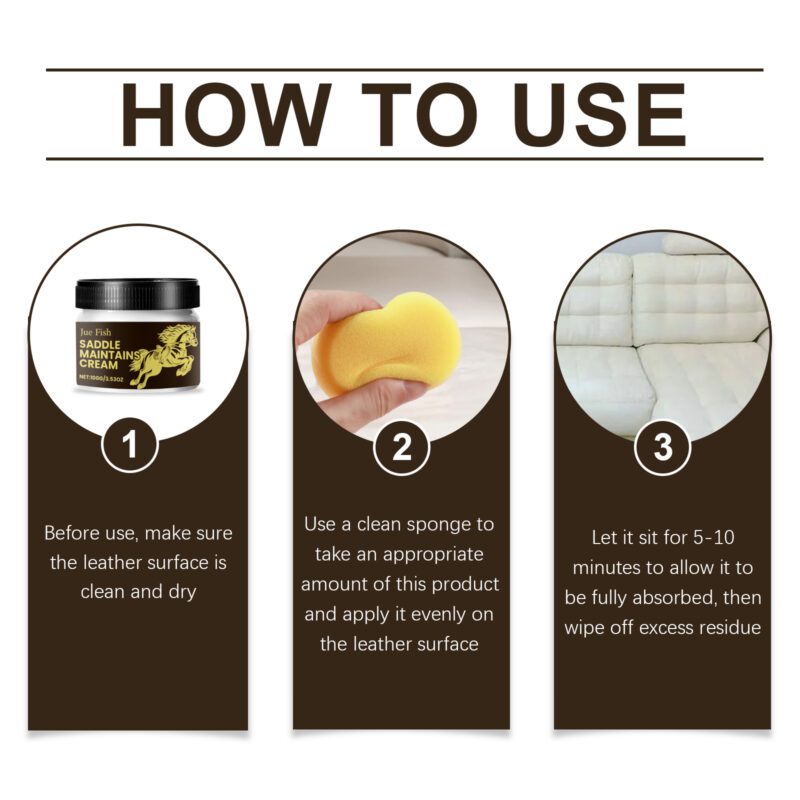 Jue-Fish Leather Care Cream: Multi-Purpose Furniture Protector, Long-Lasting Shine - Image 6