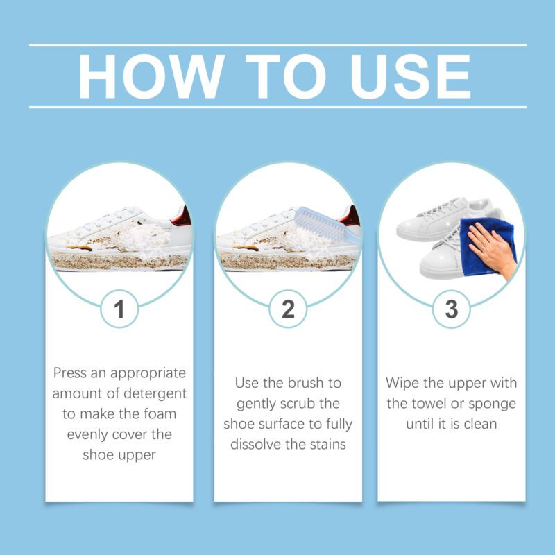 Jue-Fish Little White Shoe Cleaner - Long-Lasting, Surface-Safe Household Shoe Care - Image 5