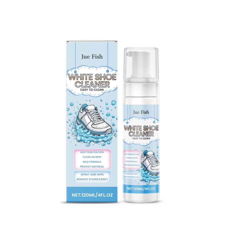 Jue-Fish Little White Shoe Cleaner - Long-Lasting, Surface-Safe Household Shoe Care