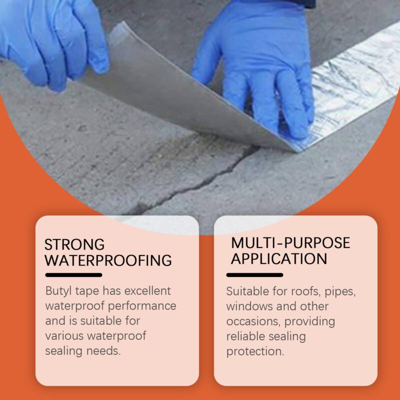 Jue-Fish Long-Lasting Household Waterproof Butyl Tape: Roof Leak Repair, Moisture-Proof Sealant - Image 4