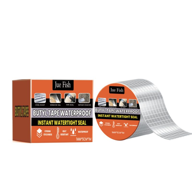 Jue-Fish Long-Lasting Household Waterproof Butyl Tape: Roof Leak Repair, Moisture-Proof Sealant