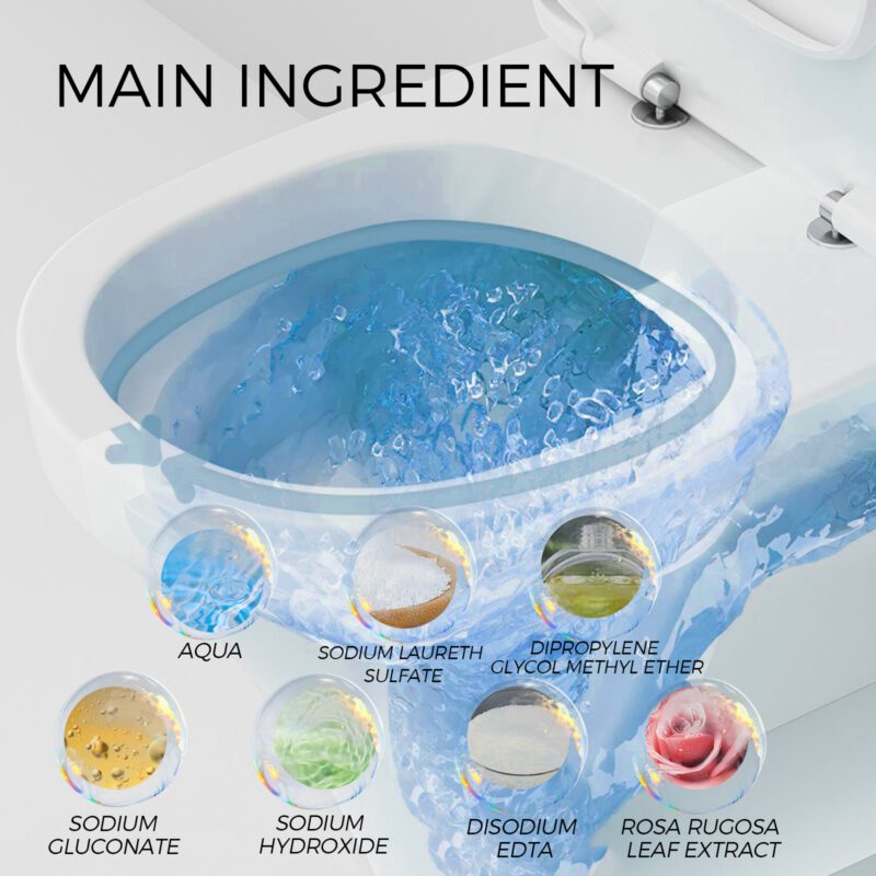 Jue-Fish Long-Lasting Toilet Cleaner: Bathroom Descaling Deodorant, Safe Surface Care - Image 5