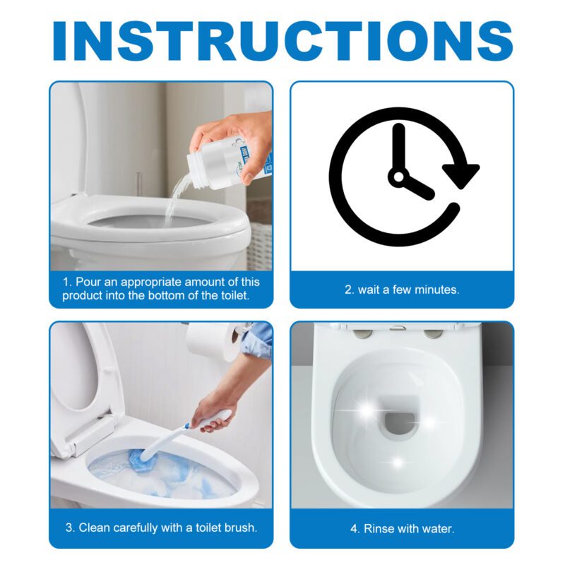 Jue-Fish Long-Lasting Toilet Cleaner: Surface-Safe Household Decontamination Detergent - Image 5