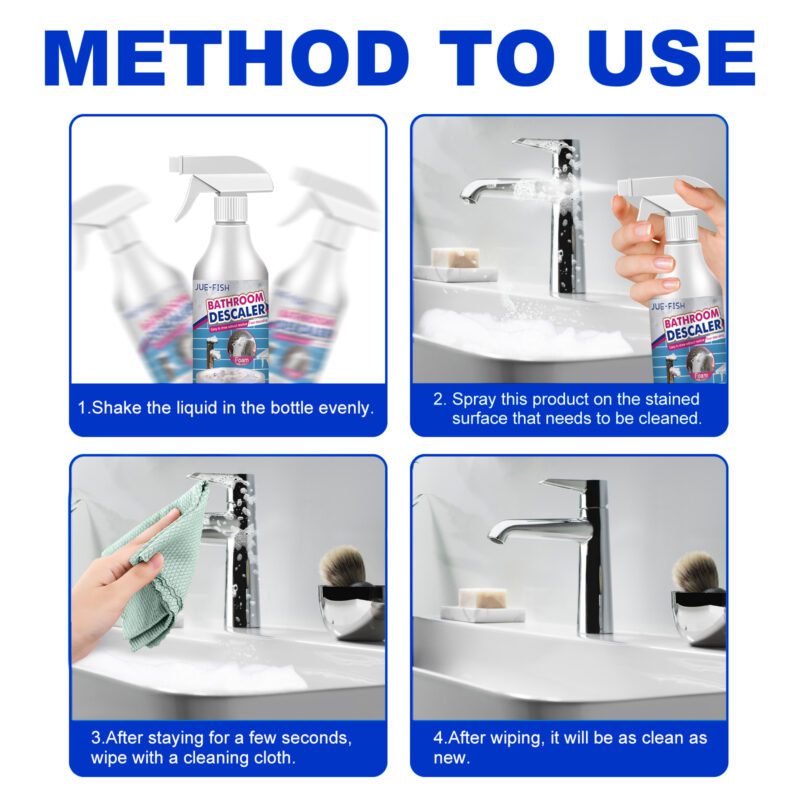 Jue-Fish Multi-Purpose Bathroom Cleaner – Surface-Safe, Removes Stubborn Stains - Image 6