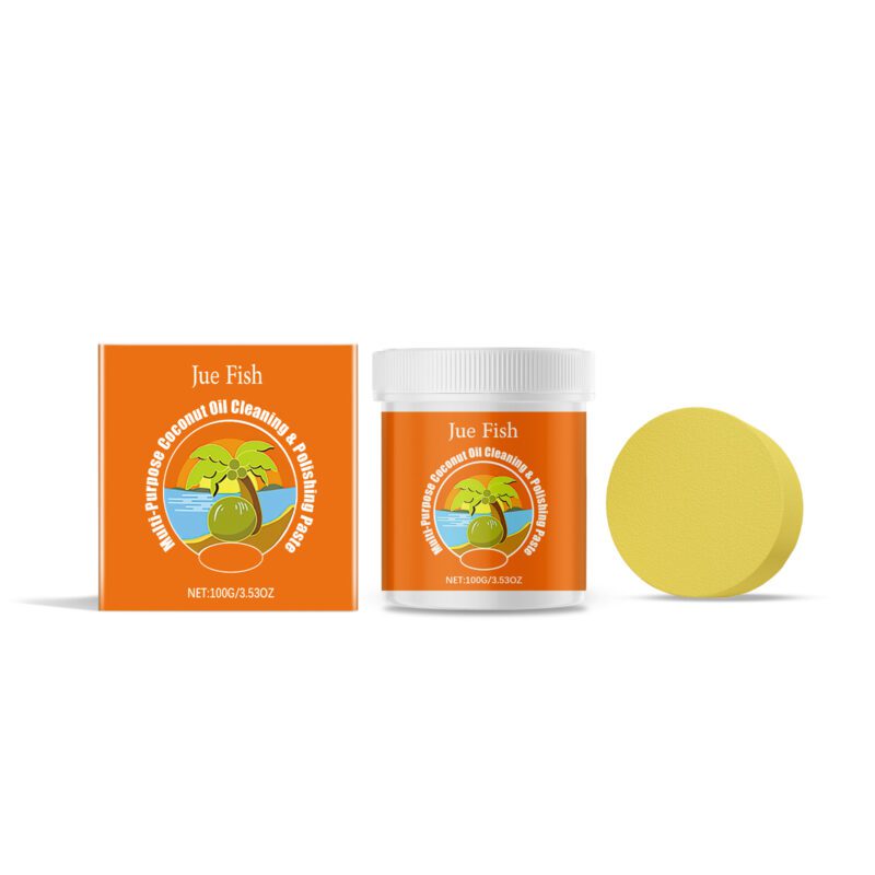 Jue-Fish Multi-Purpose Cleaning Cream: Kitchen, Floor & Furniture Polish – Surface-Safe, Long-Lasting