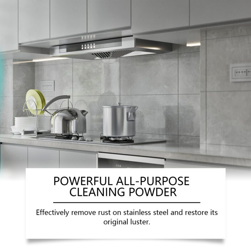 Jue-Fish Multi-Purpose Cleaning Powder: Kitchen Grease Remover, Surface-Safe Household Cleaner - Image 3