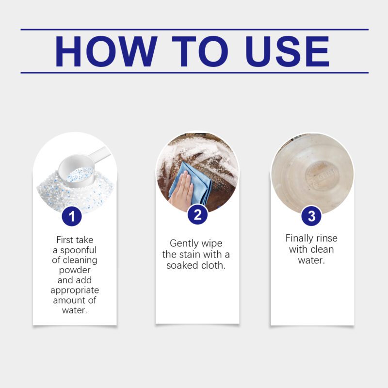 Jue-Fish Multi-Purpose Cleaning Powder: Kitchen Grease Remover, Surface-Safe Household Cleaner - Image 6