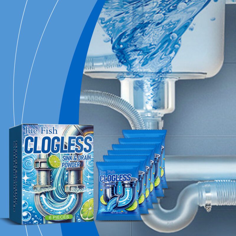 Jue Fish Multi-Purpose Drain Cleaner: Kitchen & Toilet Clog Remover (Fast-Acting, Safe) - Image 2