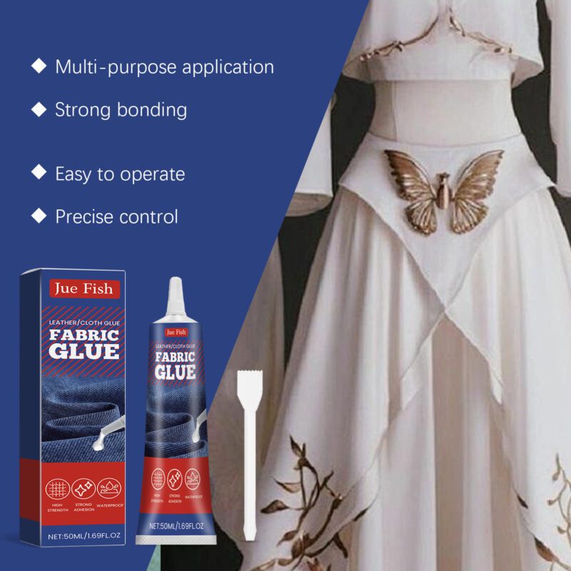 Jue-Fish Multi-Purpose Fabric Glue: Long-Lasting Household Repair for Clothes, Leather & Insole - Image 3