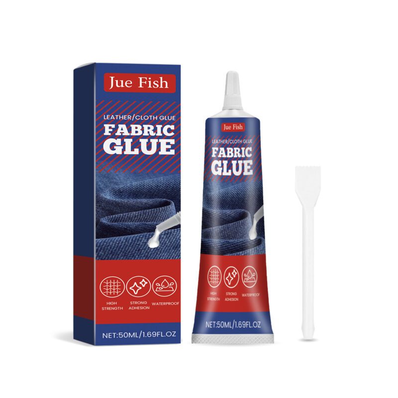 Jue-Fish Multi-Purpose Fabric Glue: Long-Lasting Household Repair for Clothes, Leather & Insole