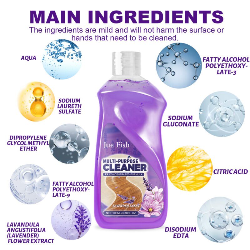 Jue-Fish Multi-Purpose Floor Cleaner: Kitchen Bathroom Household Cleaning, Long-Lasting & Safe - Image 5