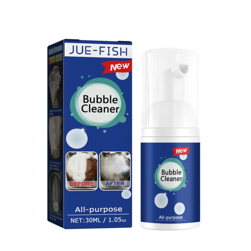Jue-Fish Multi-Purpose Foam Cleaner: Kitchen Degreaser, Heavy Oil Remover