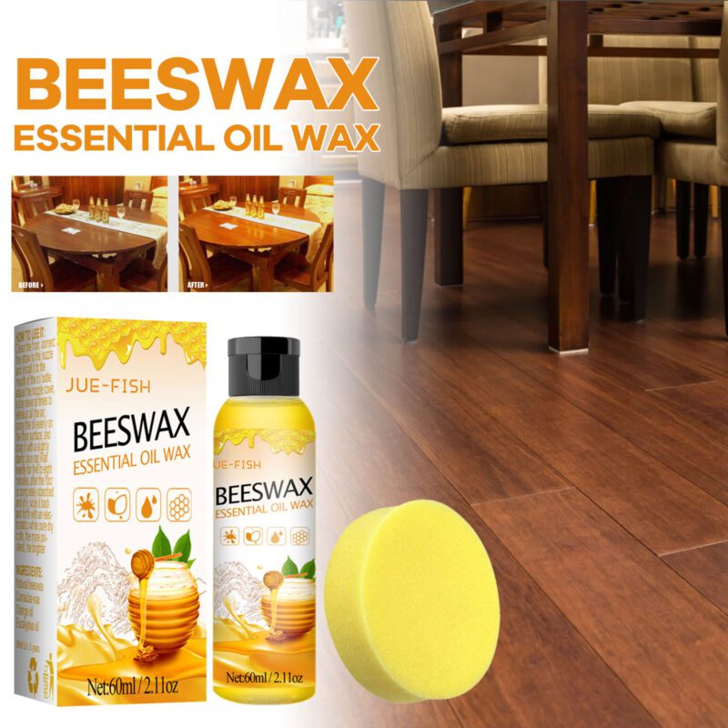 Jue-Fish Multi-Purpose Household Beeswax | Furniture Polish & Floor Care Wax, Long-Lasting Surface-Safe - Image 2