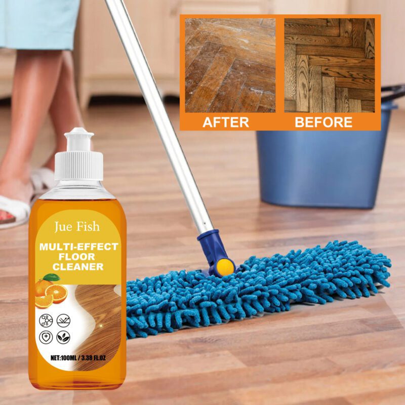Jue-Fish Multi-Purpose Household Cleaner: Floor & Furniture Polish, Safe Long-Lasting Stain Removal - Image 2