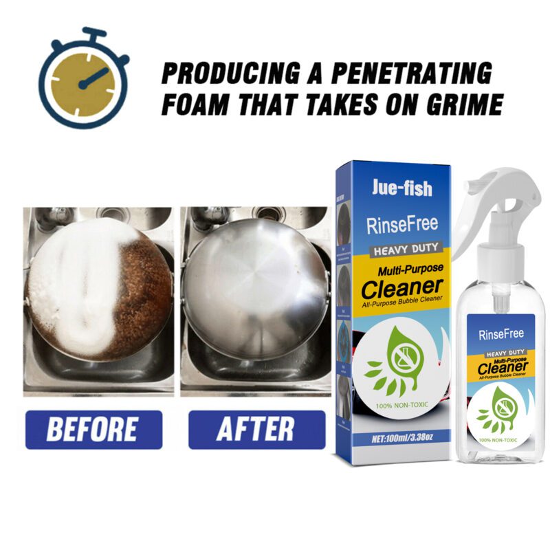 Jue-Fish Multi-Purpose Household Cleaner: Kitchen Grease Remover, Surface-Safe, Long-Lasting - Image 3