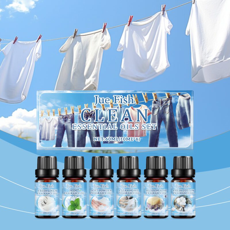 Jue-Fish Multi-Purpose Household Cleaning Essential Oil Set – Long-Lasting Fresh, Safe for Surfaces - Image 2