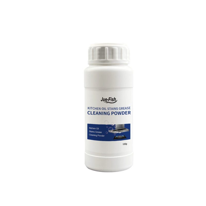 Jue-Fish Multi-Purpose Kitchen Cleaning Powder - Oil Stain Remover, Safe Degreaser
