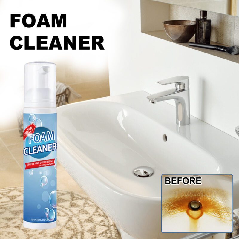 Jue-Fish Multi-Purpose Kitchen Foam Cleaner: Oil Stain Remover, Safe Surface Care - Image 2