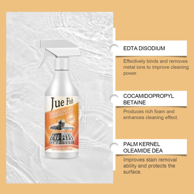 Jue-Fish Multi-Purpose Kitchen Grease Remover Spray | Safe, Long-Lasting Household Cleaner - Image 4