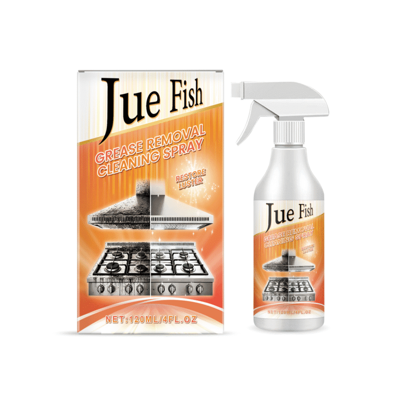 Jue-Fish Multi-Purpose Kitchen Grease Remover Spray | Safe, Long-Lasting Household Cleaner