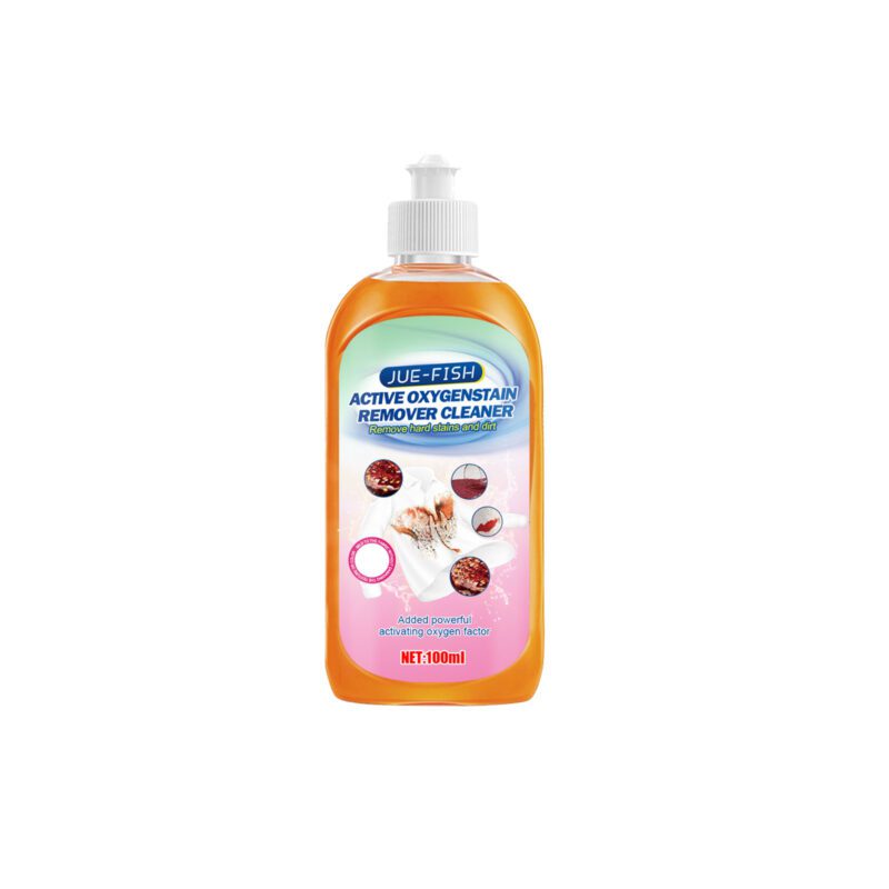 Jue-Fish Multi-Purpose Laundry Stain Remover – Removes Stubborn Oil/Sweat Stains, Safe for Fabrics - Image 2
