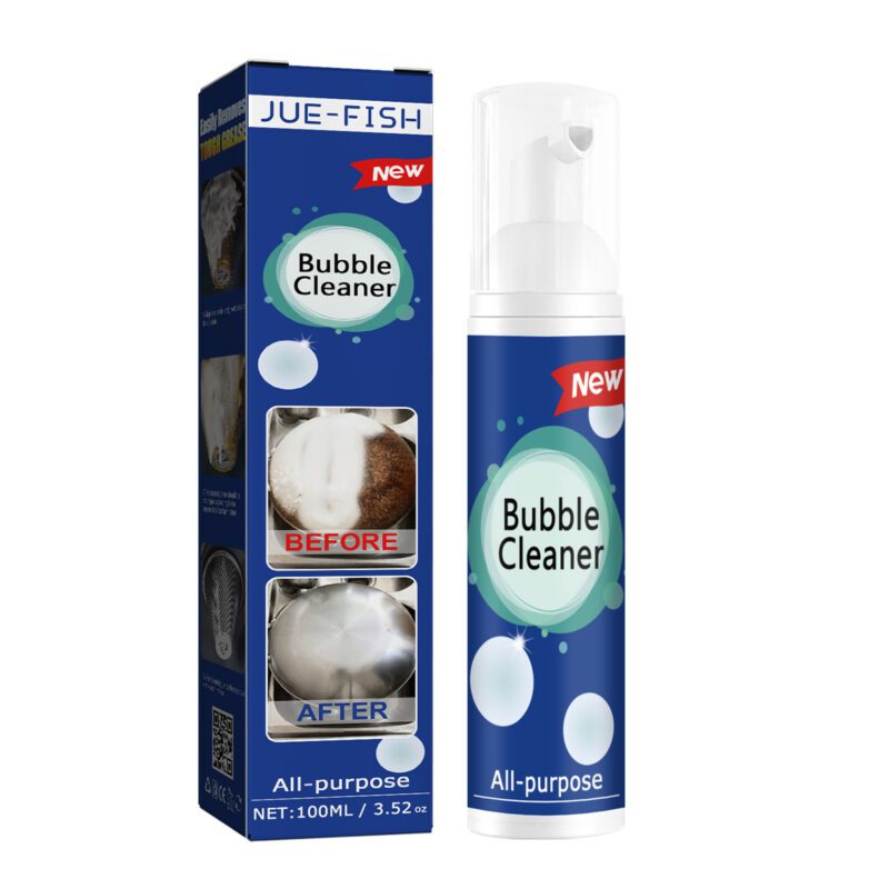 Jue-Fish Multi-Purpose Oil Foam Cleaner: Kitchen Heavy Oil, Surface-Safe