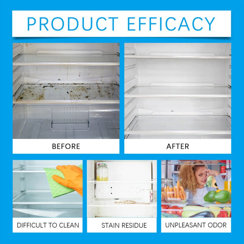 Jue-Fish Multi-Purpose Refrigerator Cleaning Tablets: Kitchen & Household Stain Remover (Long-Lasting) - Image 2