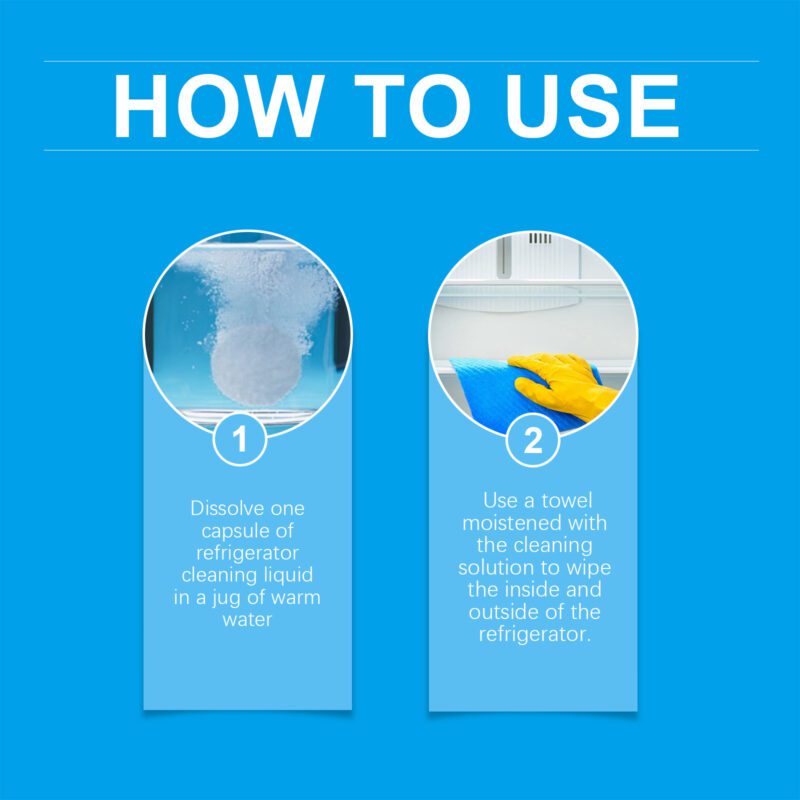 Jue-Fish Multi-Purpose Refrigerator Cleaning Tablets: Kitchen & Household Stain Remover (Long-Lasting) - Image 5
