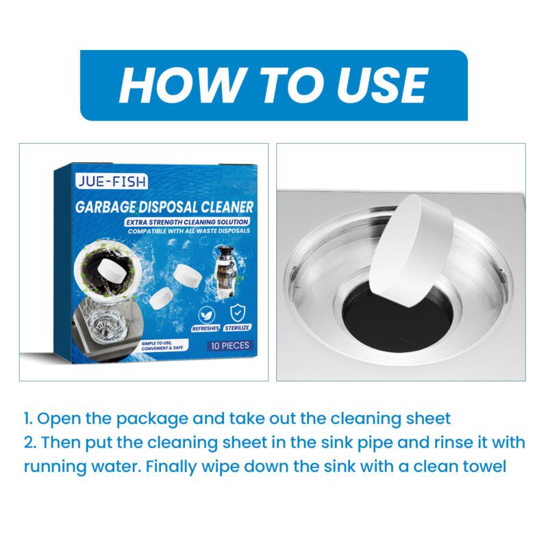 Jue-Fish Multi-Purpose Sink Cleaning Tablets: Kitchen Grease Removal & Pipe Care - Image 6