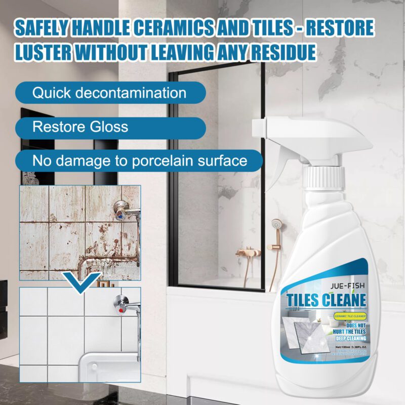Jue-Fish Multi-Purpose Tile Cleaner: Surface-Safe Floor & Bathroom Stain Remover - Image 3